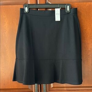 LOFT Classic Black A-Line Skirt